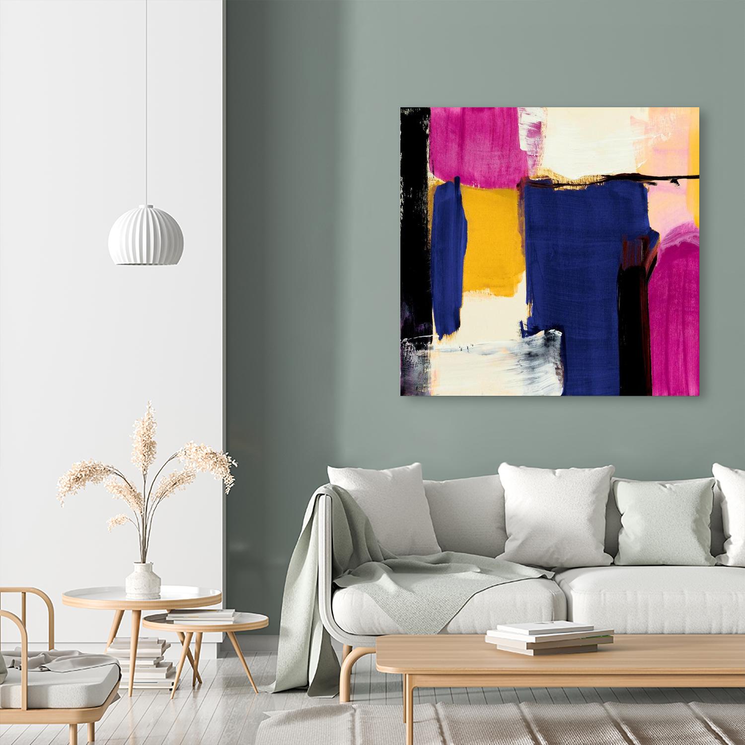 Spontaneous by Lanie Loreth on GIANT ART - pink Abstract