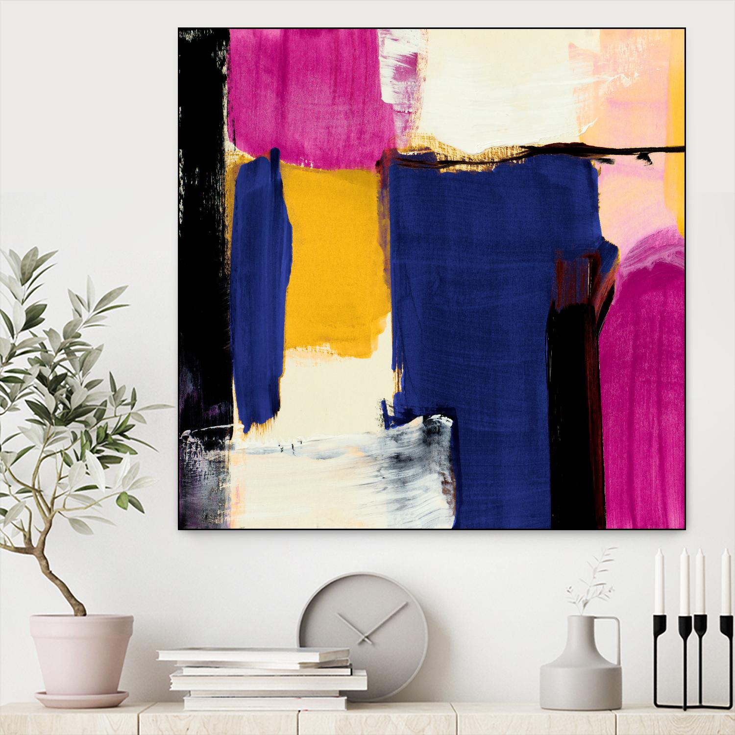 Spontaneous by Lanie Loreth on GIANT ART - pink Abstract