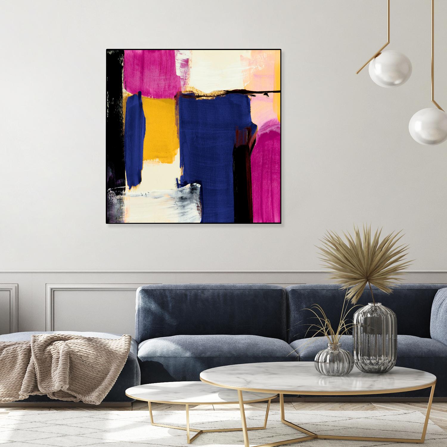 Spontaneous by Lanie Loreth on GIANT ART - pink Abstract