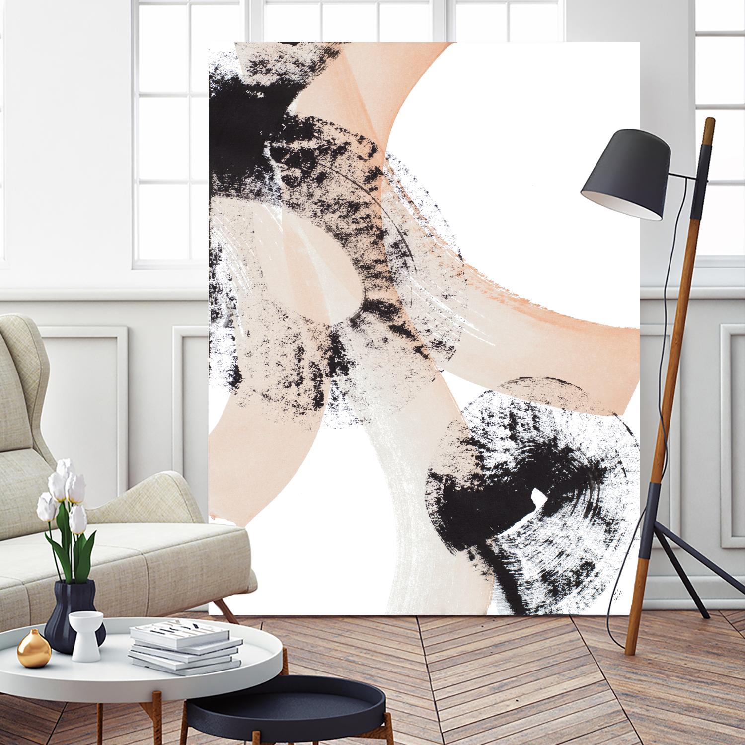 From Vision to Reality III by Lanie Loreth on GIANT ART - peach abstract