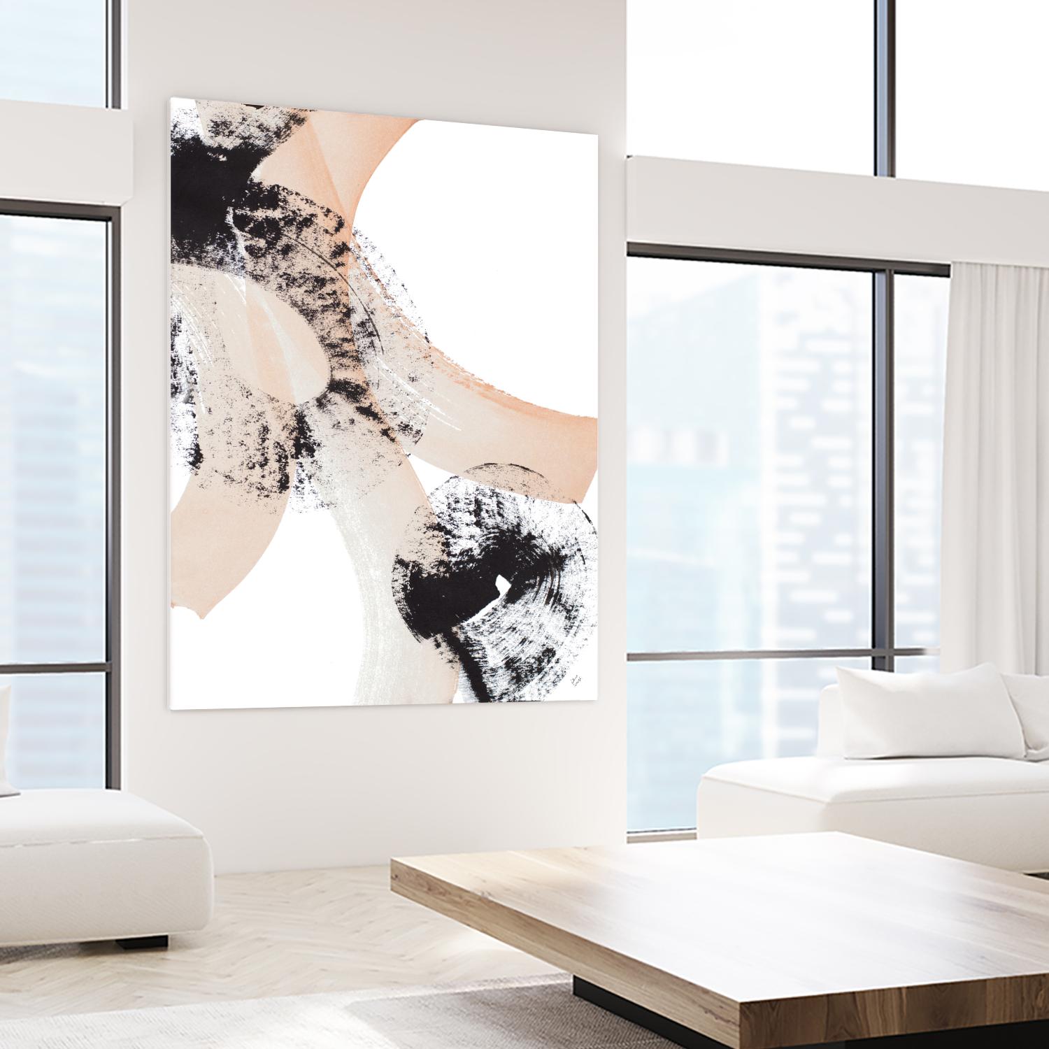 From Vision to Reality III by Lanie Loreth on GIANT ART - peach abstract