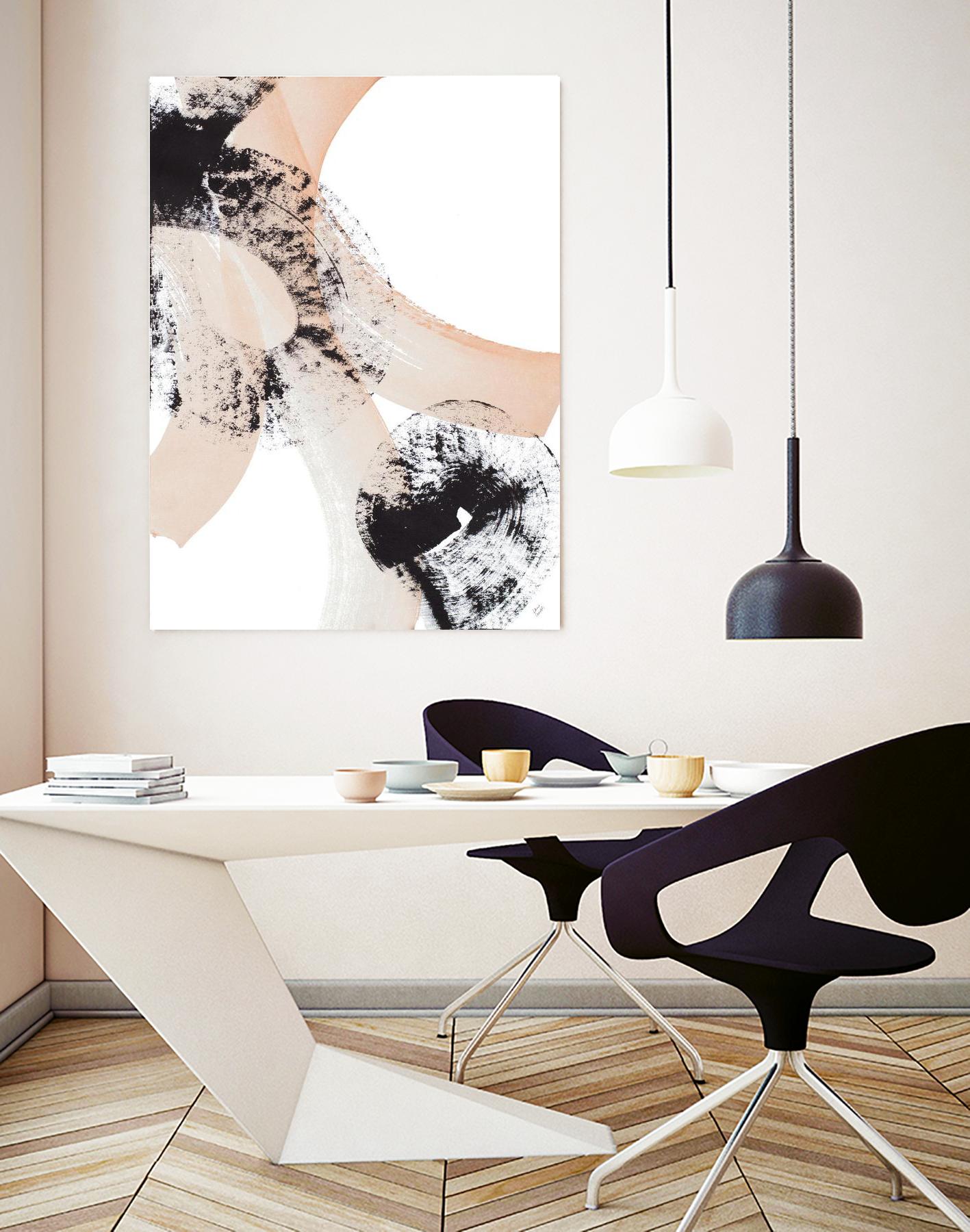 From Vision to Reality III by Lanie Loreth on GIANT ART - peach abstract