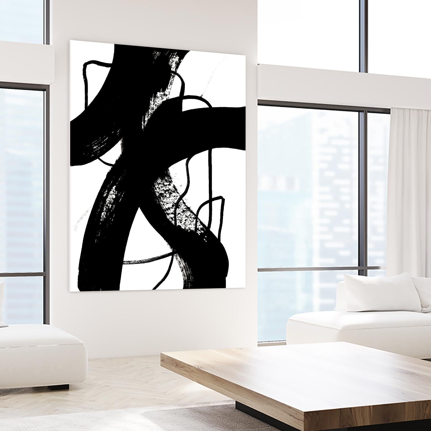 BlackThoroughfares I by Lanie Loreth on GIANT ART - white black & white