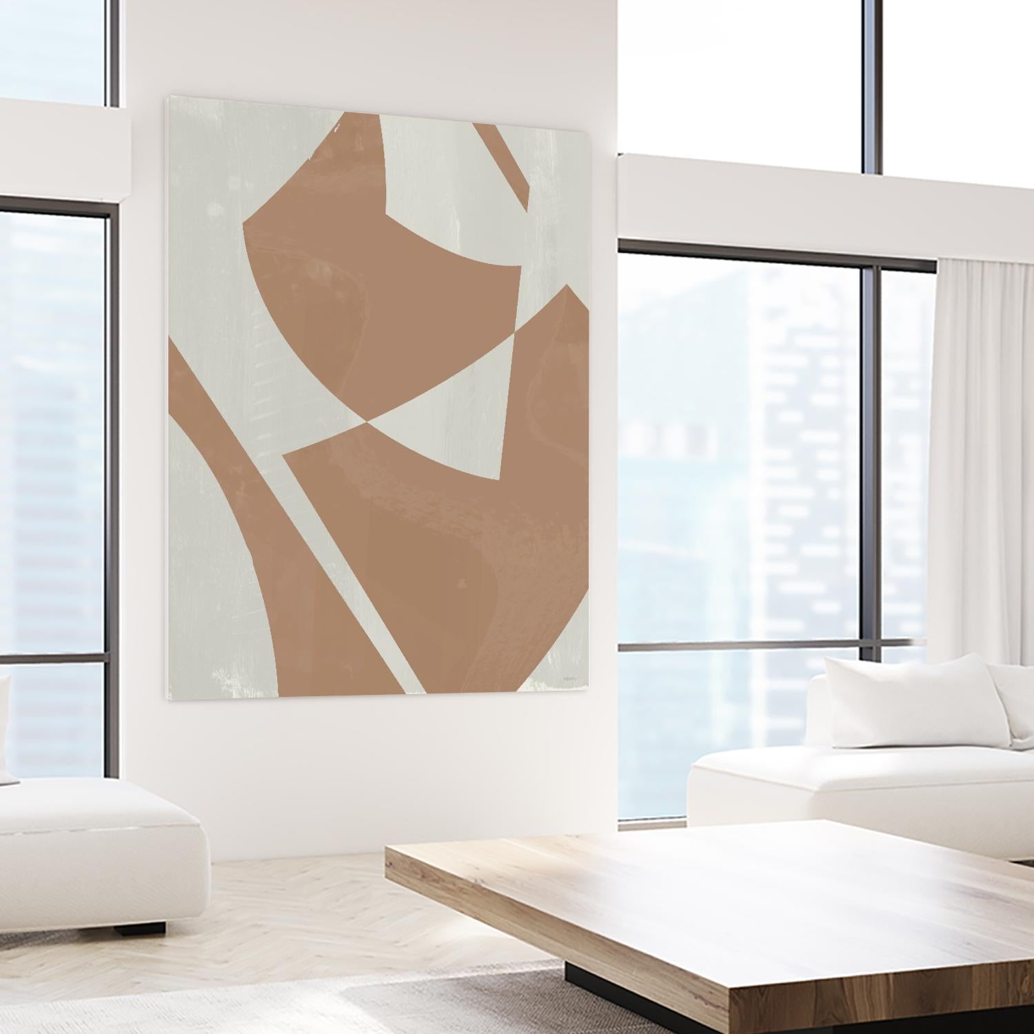 Beige Machine Abstract by Dan Meneely on GIANT ART - beige Abstract