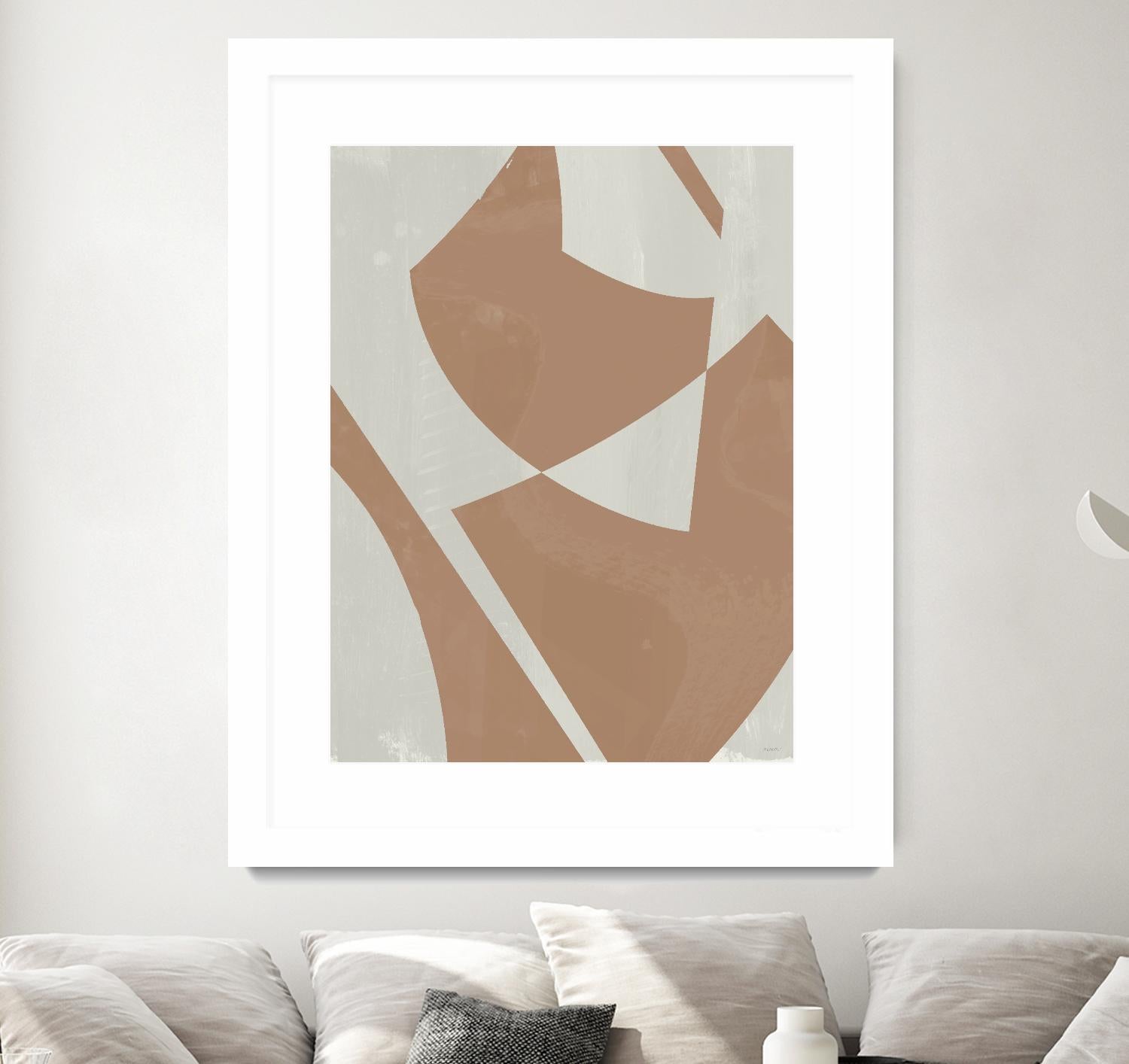 Beige Machine Abstract by Dan Meneely on GIANT ART - beige Abstract