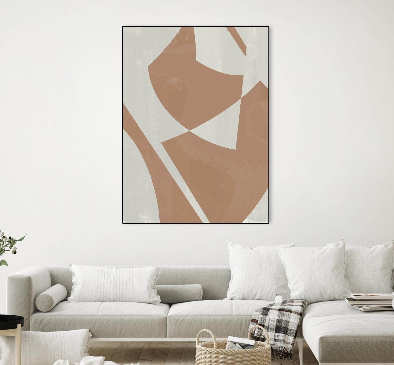 Beige Machine Abstract by Dan Meneely on GIANT ART - beige Abstract