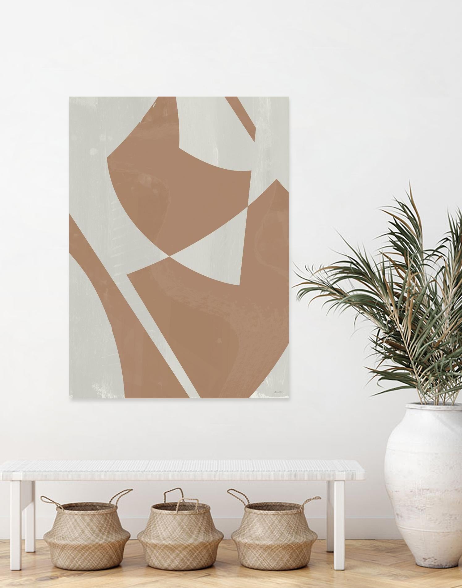 Beige Machine Abstract by Dan Meneely on GIANT ART - beige Abstract