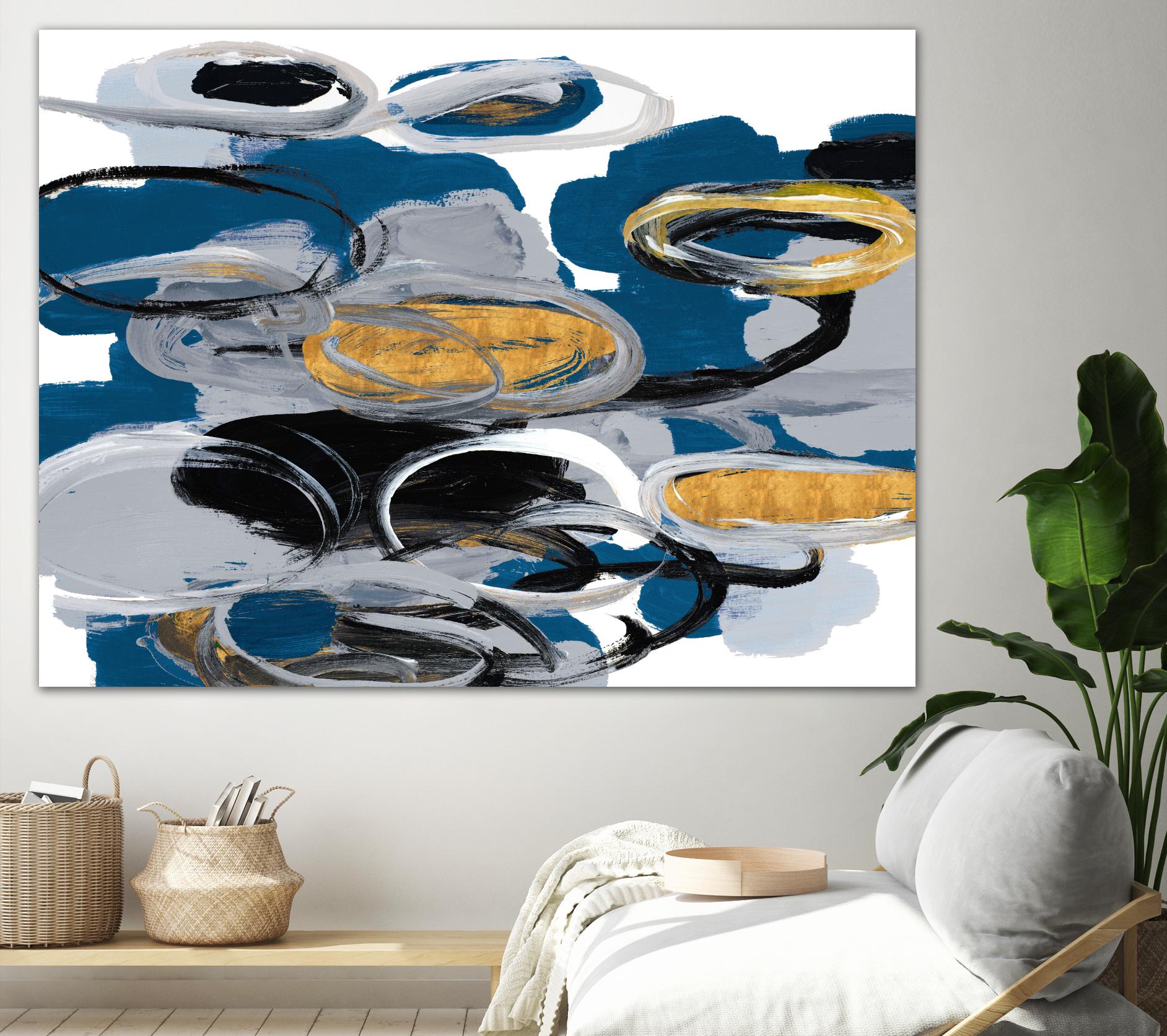 The Blue City Spirit by Lanie Loreth on GIANT ART - blue abstract