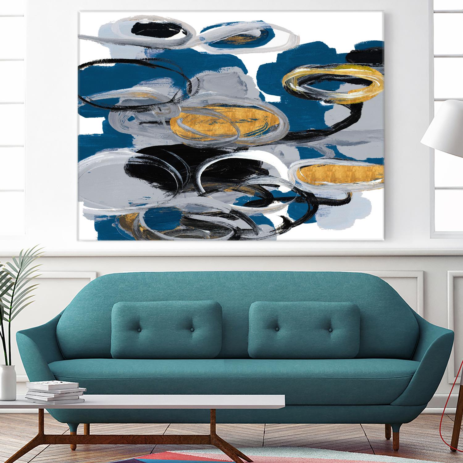 The Blue City Spirit by Lanie Loreth on GIANT ART - blue abstract