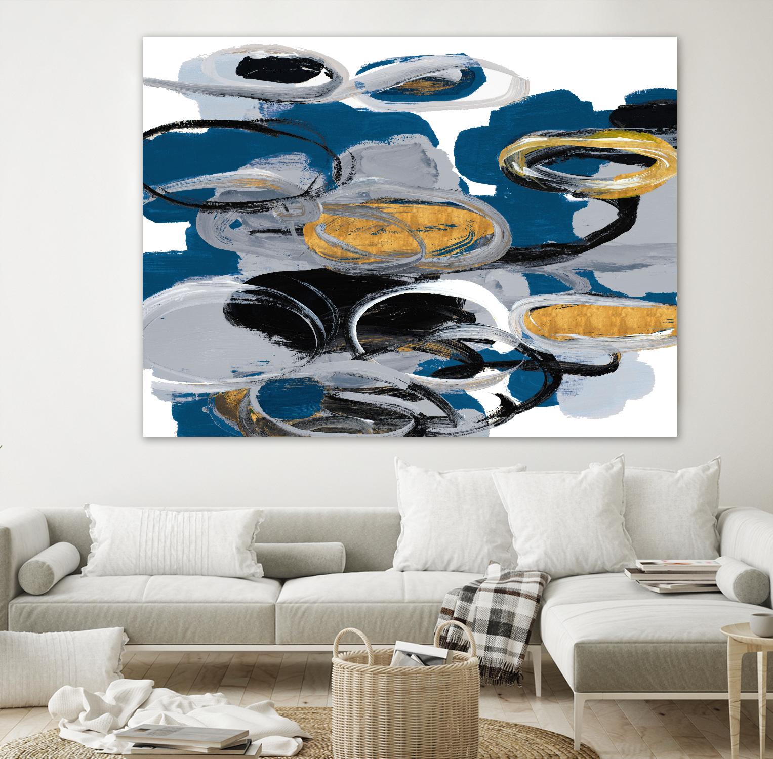 The Blue City Spirit by Lanie Loreth on GIANT ART - blue abstract