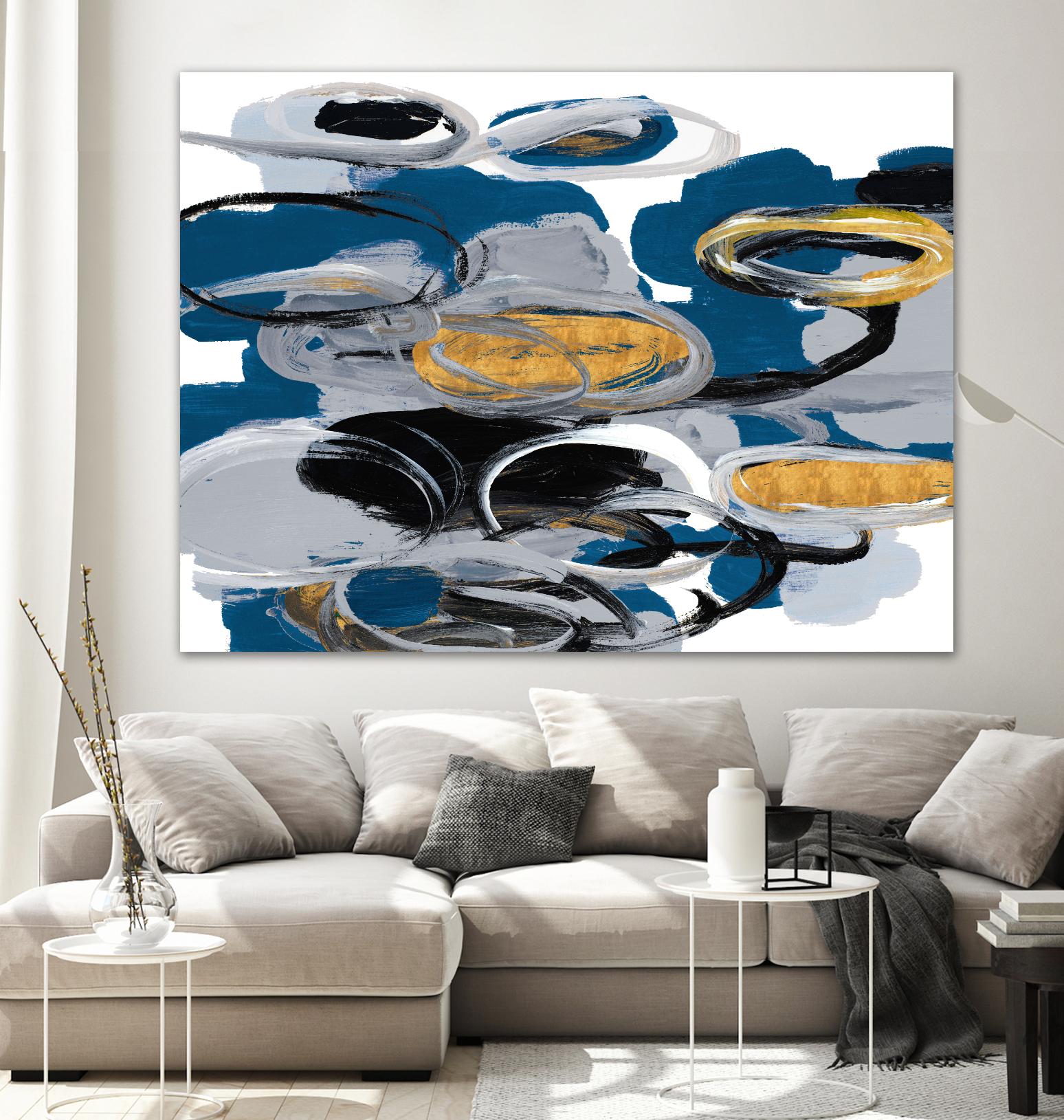 The Blue City Spirit by Lanie Loreth on GIANT ART - blue abstract