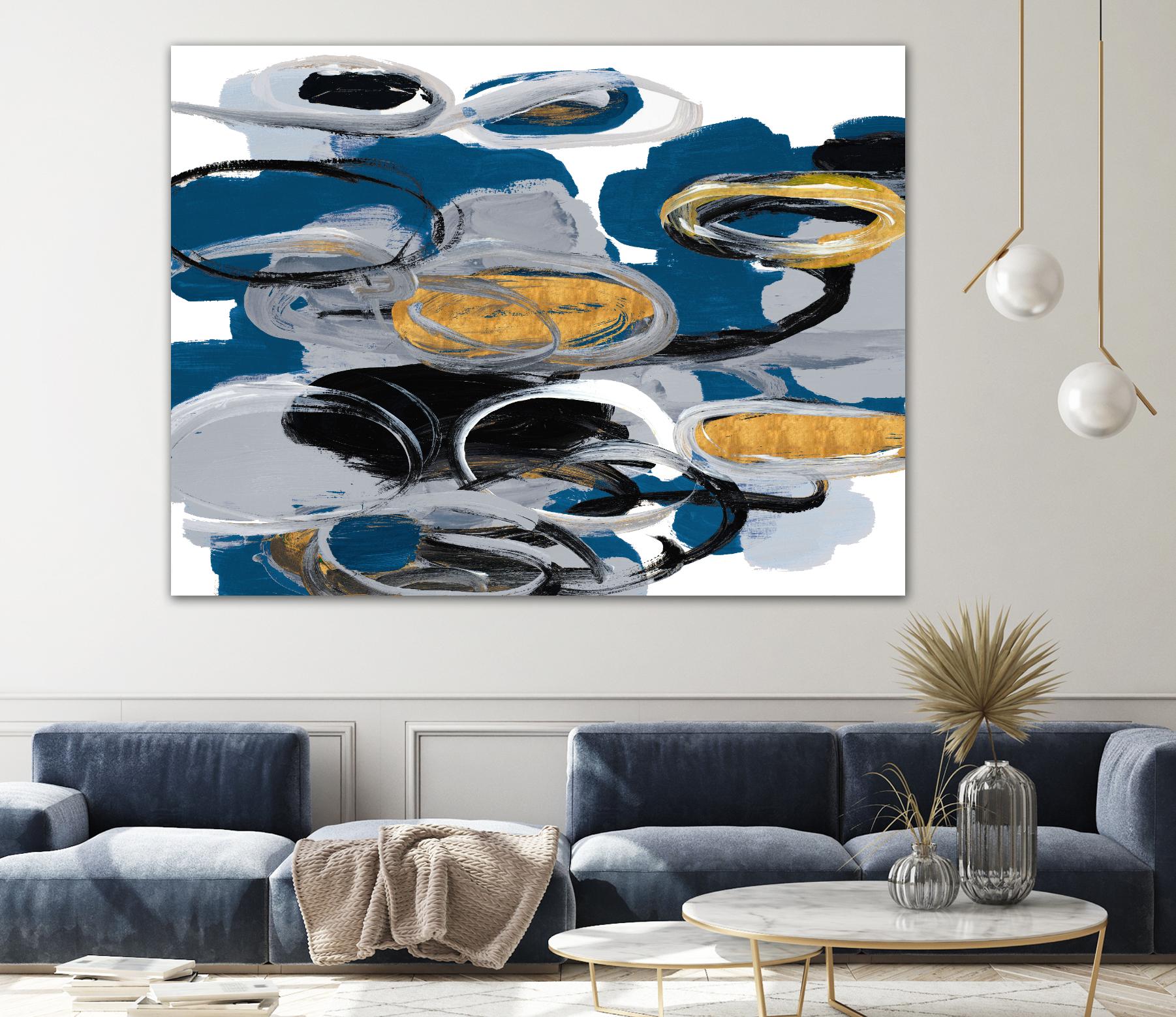 The Blue City Spirit by Lanie Loreth on GIANT ART - blue abstract