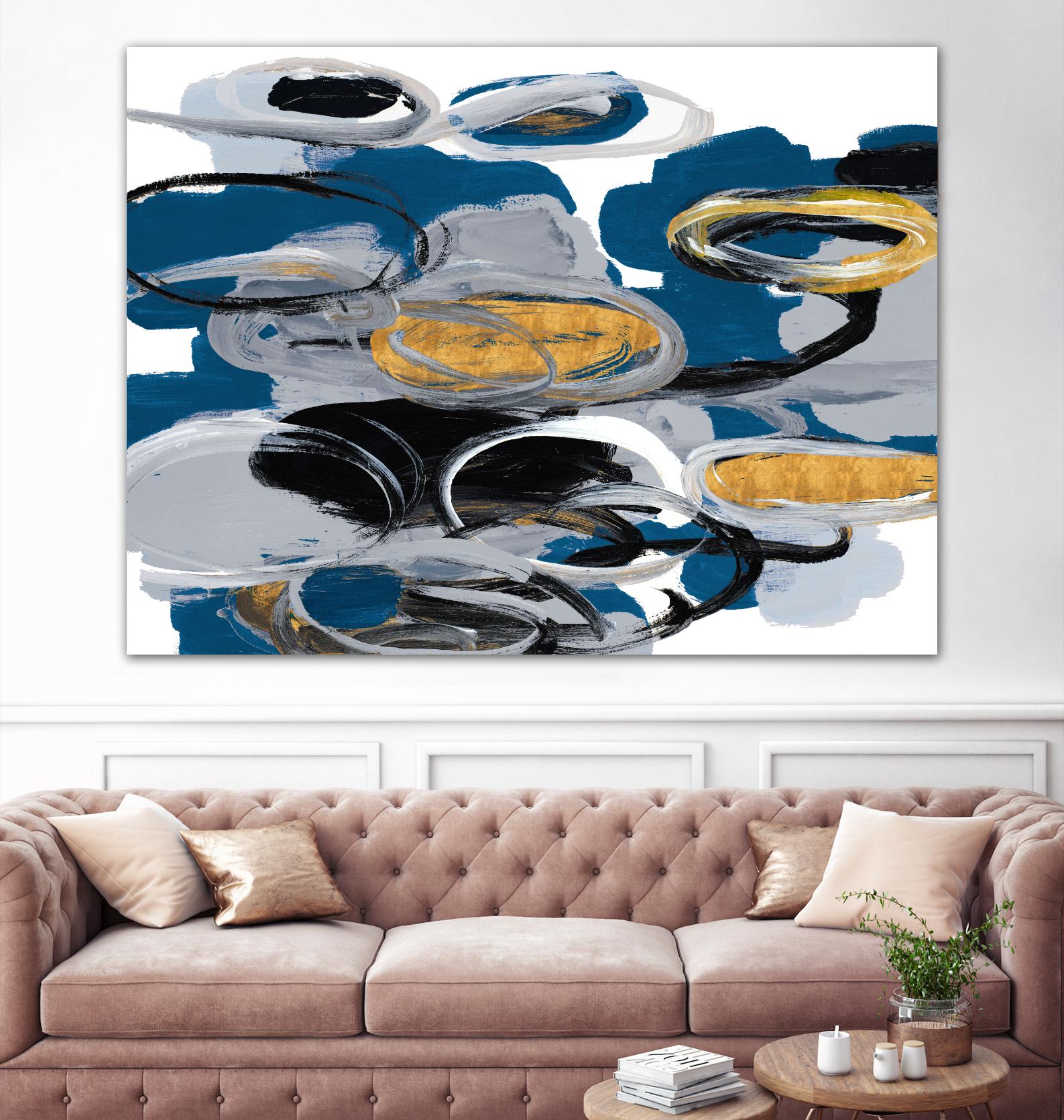 The Blue City Spirit by Lanie Loreth on GIANT ART - blue abstract