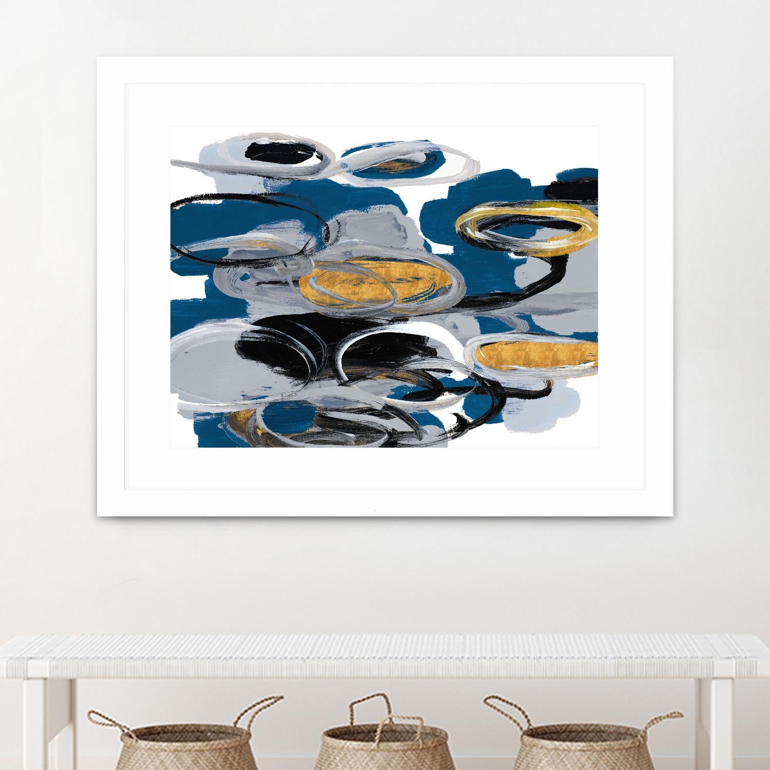 The Blue City Spirit by Lanie Loreth on GIANT ART - blue abstract