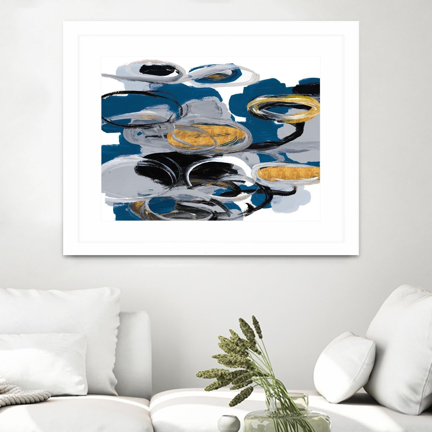 The Blue City Spirit by Lanie Loreth on GIANT ART - blue abstract