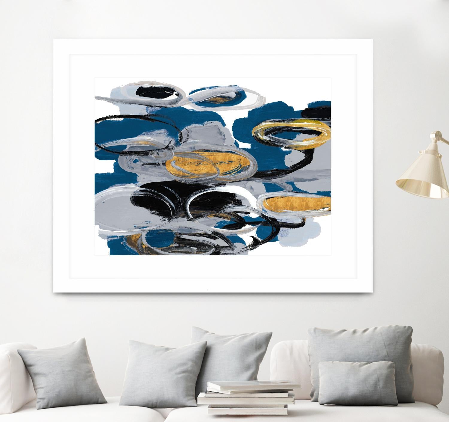 The Blue City Spirit by Lanie Loreth on GIANT ART - blue abstract