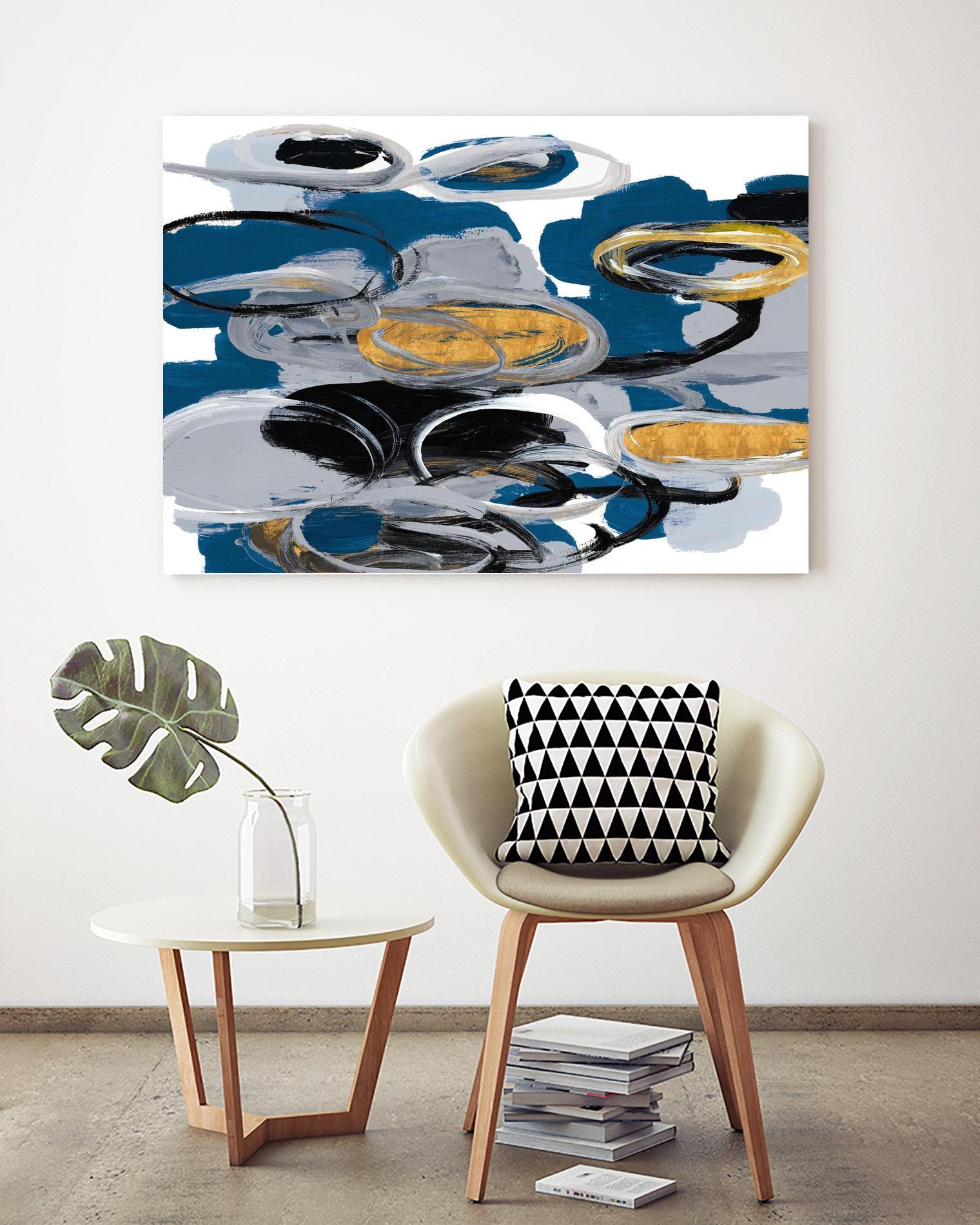 The Blue City Spirit by Lanie Loreth on GIANT ART - blue abstract