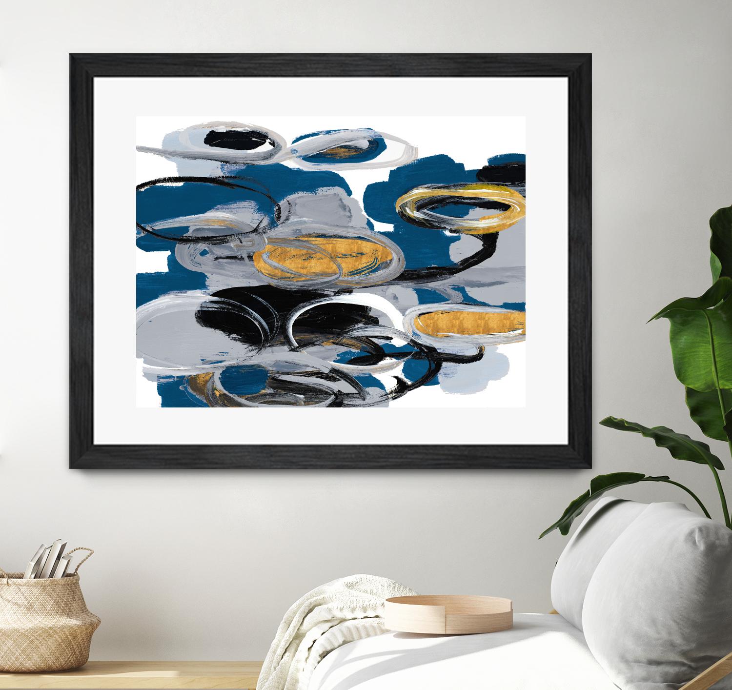 The Blue City Spirit by Lanie Loreth on GIANT ART - blue abstract