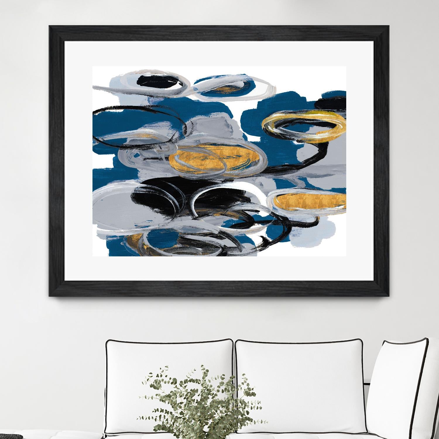 The Blue City Spirit by Lanie Loreth on GIANT ART - blue abstract