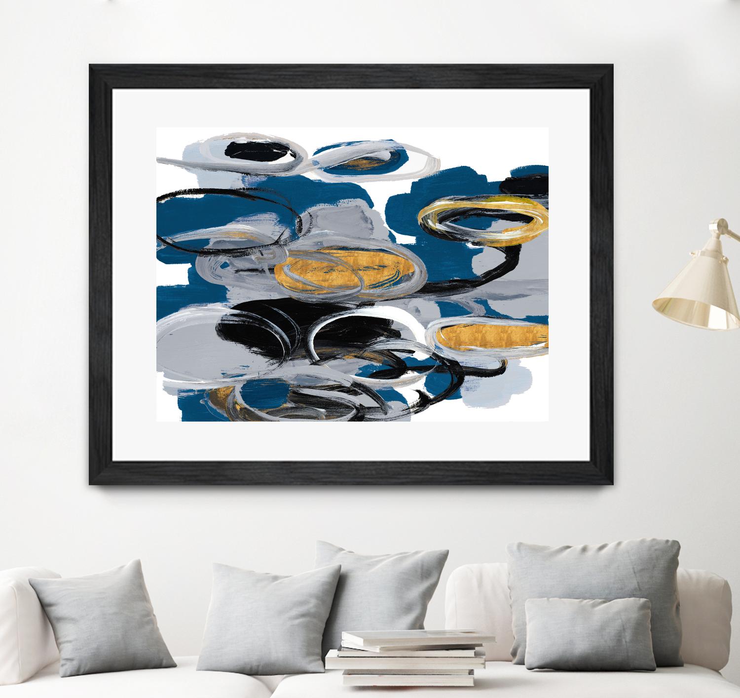 The Blue City Spirit by Lanie Loreth on GIANT ART - blue abstract