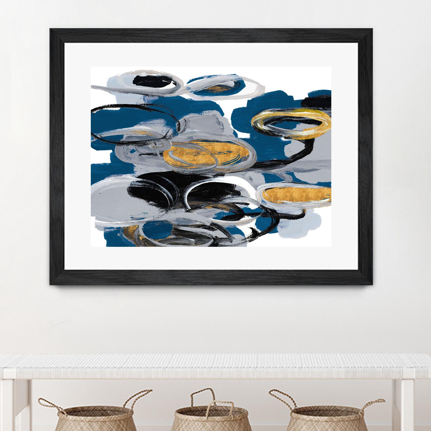 The Blue City Spirit by Lanie Loreth on GIANT ART - blue abstract