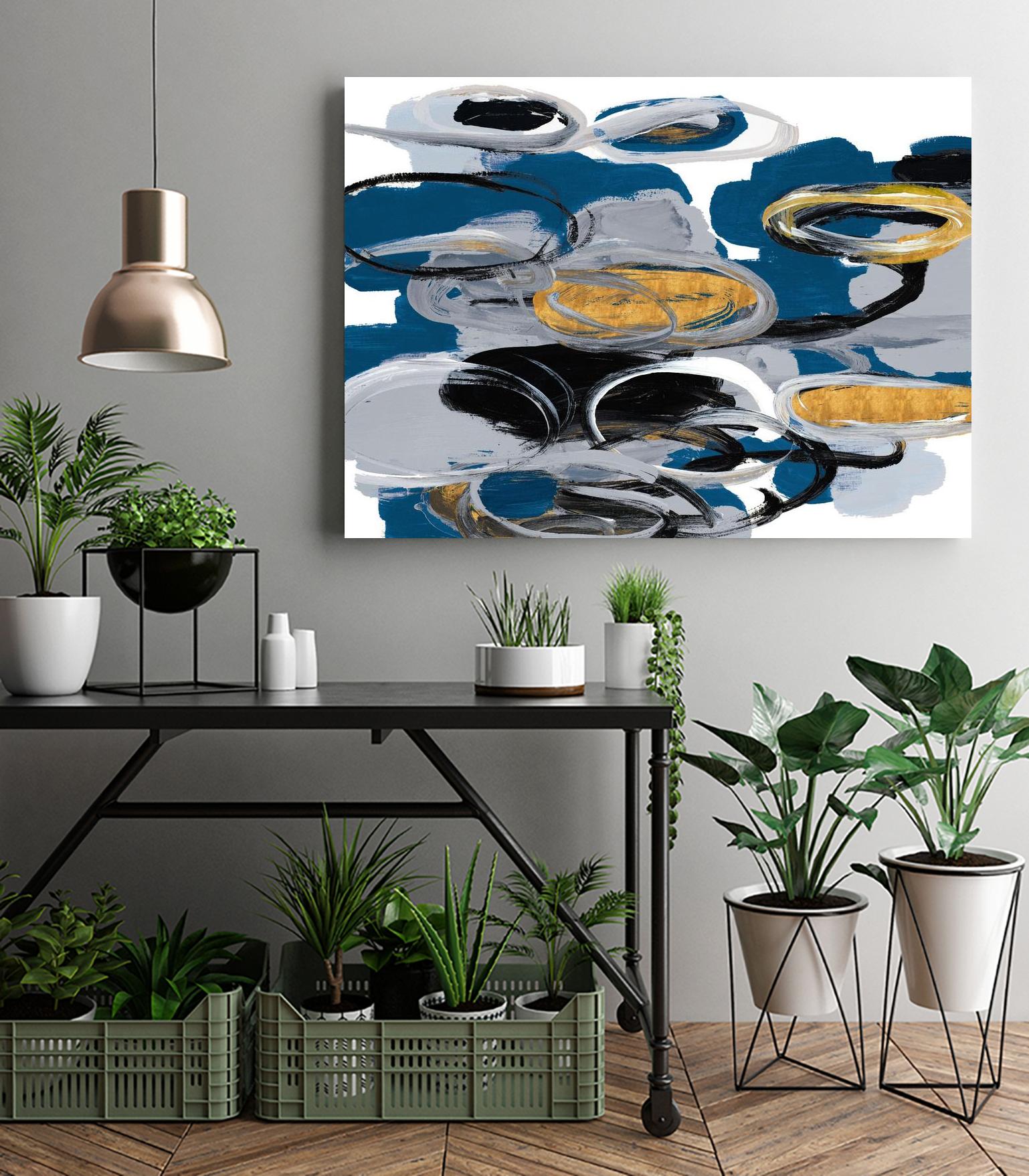 The Blue City Spirit by Lanie Loreth on GIANT ART - blue abstract