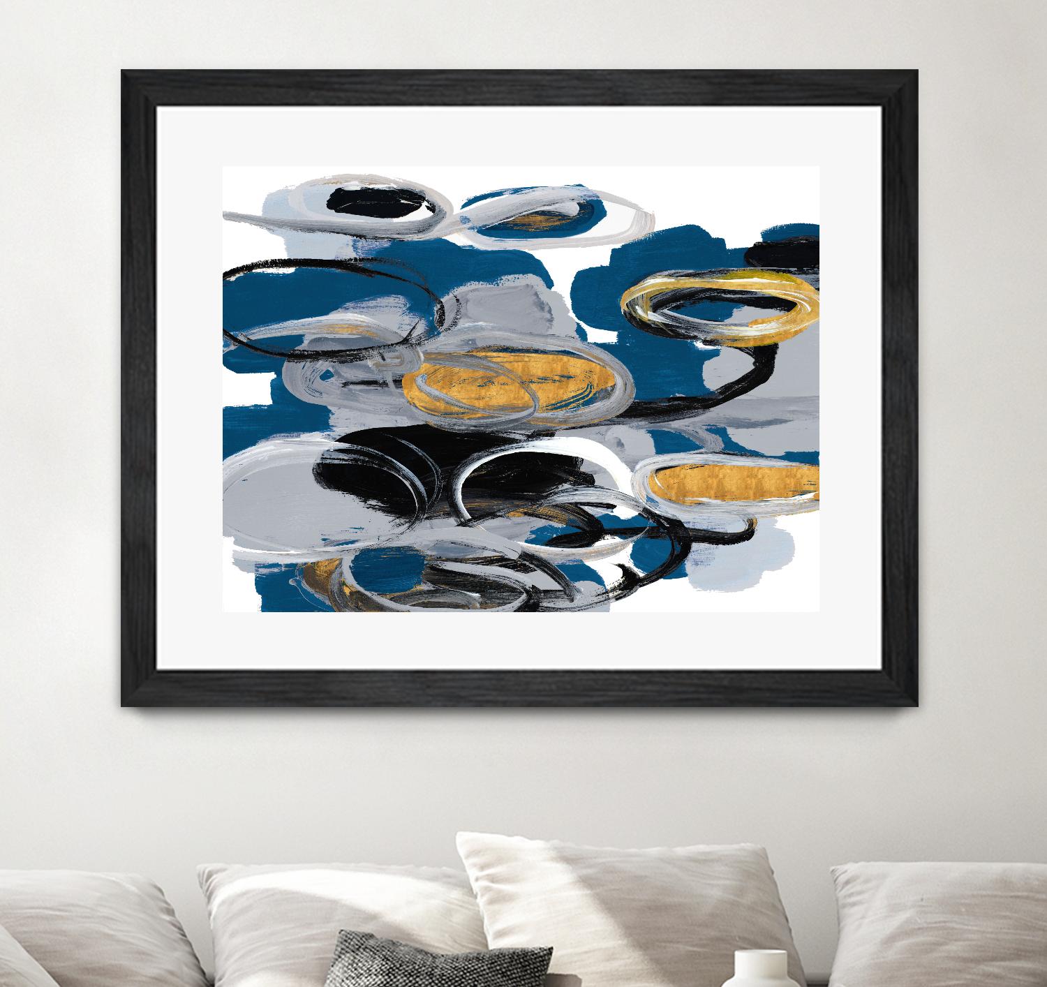 The Blue City Spirit by Lanie Loreth on GIANT ART - blue abstract