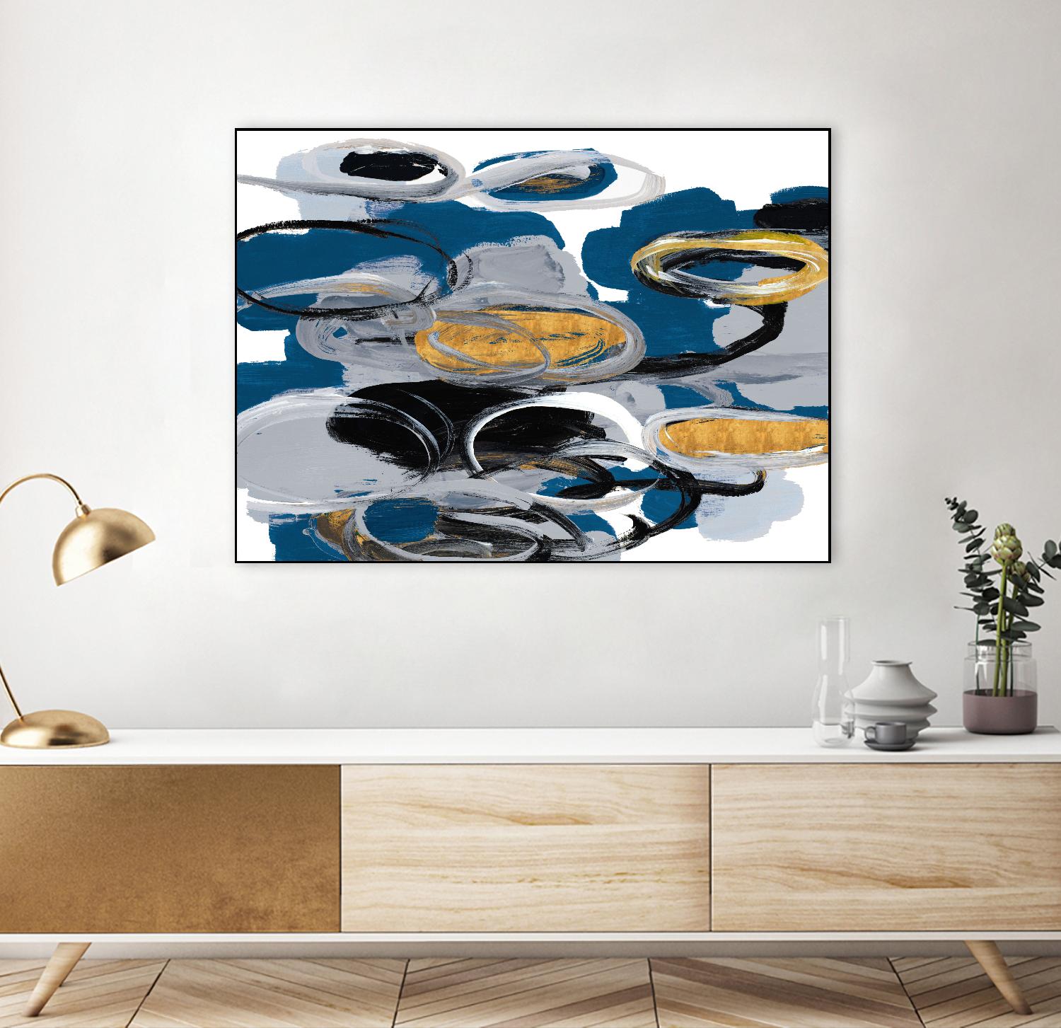 The Blue City Spirit by Lanie Loreth on GIANT ART - blue abstract