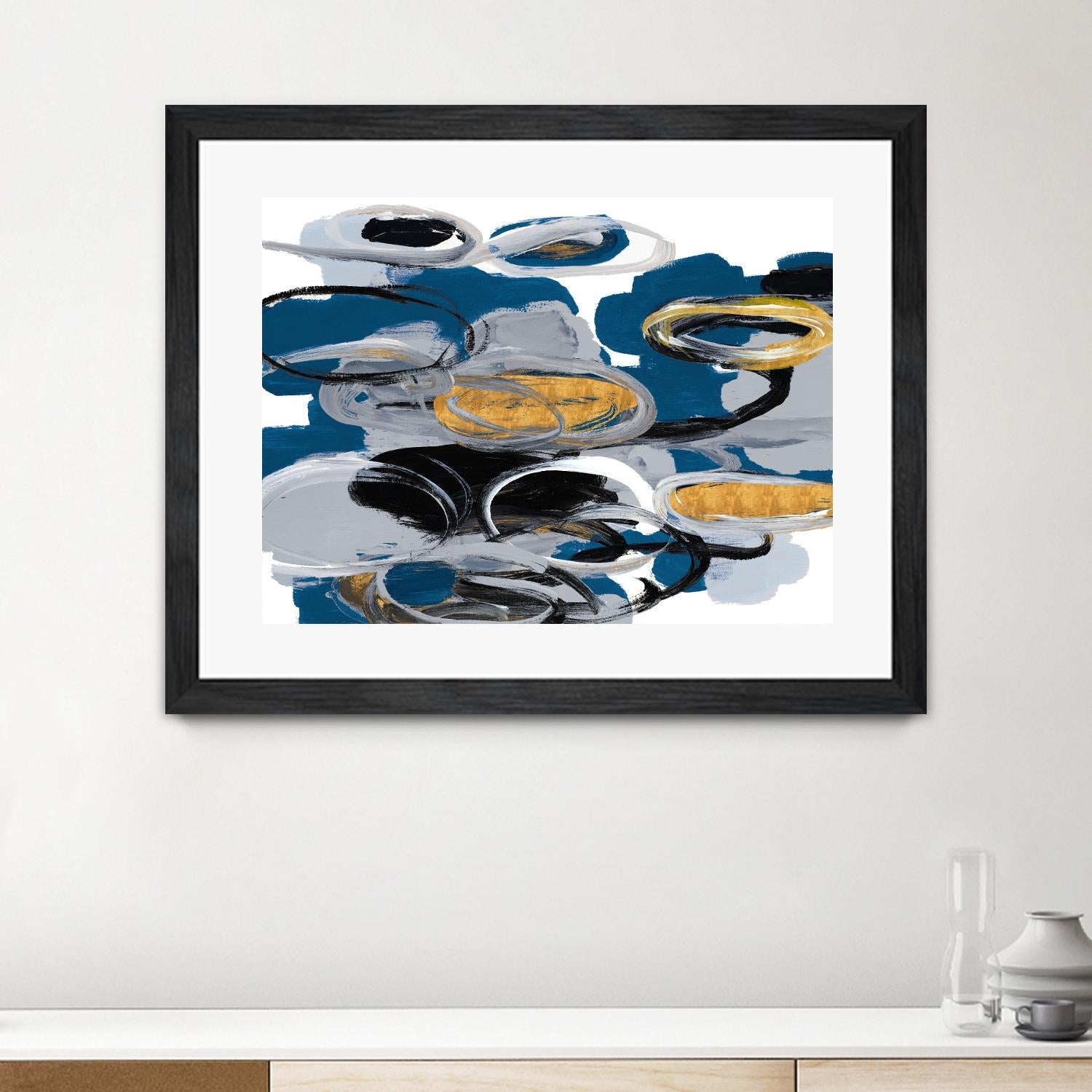 The Blue City Spirit by Lanie Loreth on GIANT ART - blue abstract