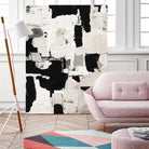 Night Peace Abstract by Lanie Loreth on GIANT ART - beige black & white white