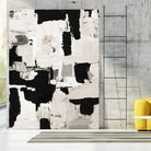 Night Peace Abstract by Lanie Loreth on GIANT ART - beige black & white white