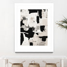 Night Peace Abstract by Lanie Loreth on GIANT ART - beige black & white white