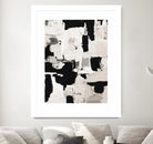 Night Peace Abstract by Lanie Loreth on GIANT ART - beige black & white white