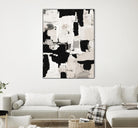 Night Peace Abstract by Lanie Loreth on GIANT ART - beige black & white white