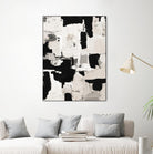 Night Peace Abstract by Lanie Loreth on GIANT ART - beige black & white white