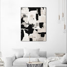 Night Peace Abstract by Lanie Loreth on GIANT ART - beige black & white white