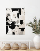 Night Peace Abstract by Lanie Loreth on GIANT ART - beige black & white white