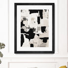 Night Peace Abstract by Lanie Loreth on GIANT ART - beige black & white white