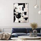 Night Peace Abstract by Lanie Loreth on GIANT ART - beige black & white white