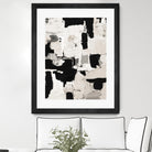 Night Peace Abstract by Lanie Loreth on GIANT ART - beige black & white white