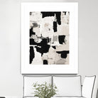 Night Peace Abstract by Lanie Loreth on GIANT ART - beige black & white white