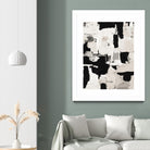 Night Peace Abstract by Lanie Loreth on GIANT ART - beige black & white white