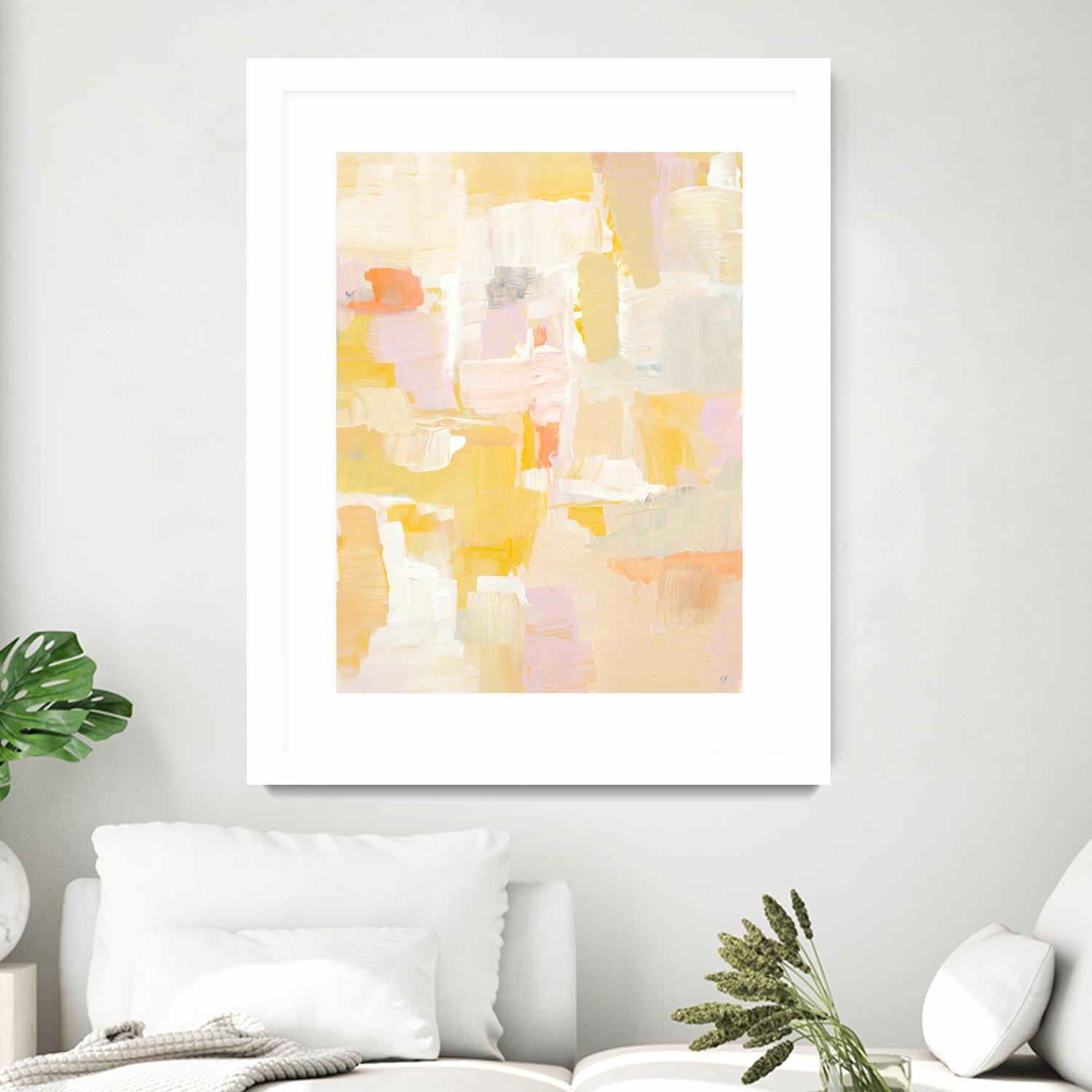 Peace I See by Lanie Loreth on GIANT ART - yellow abstract
