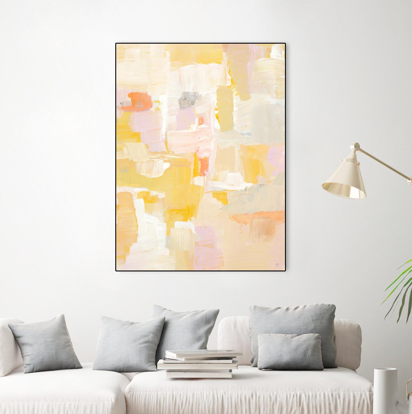 Peace I See by Lanie Loreth on GIANT ART - yellow abstract