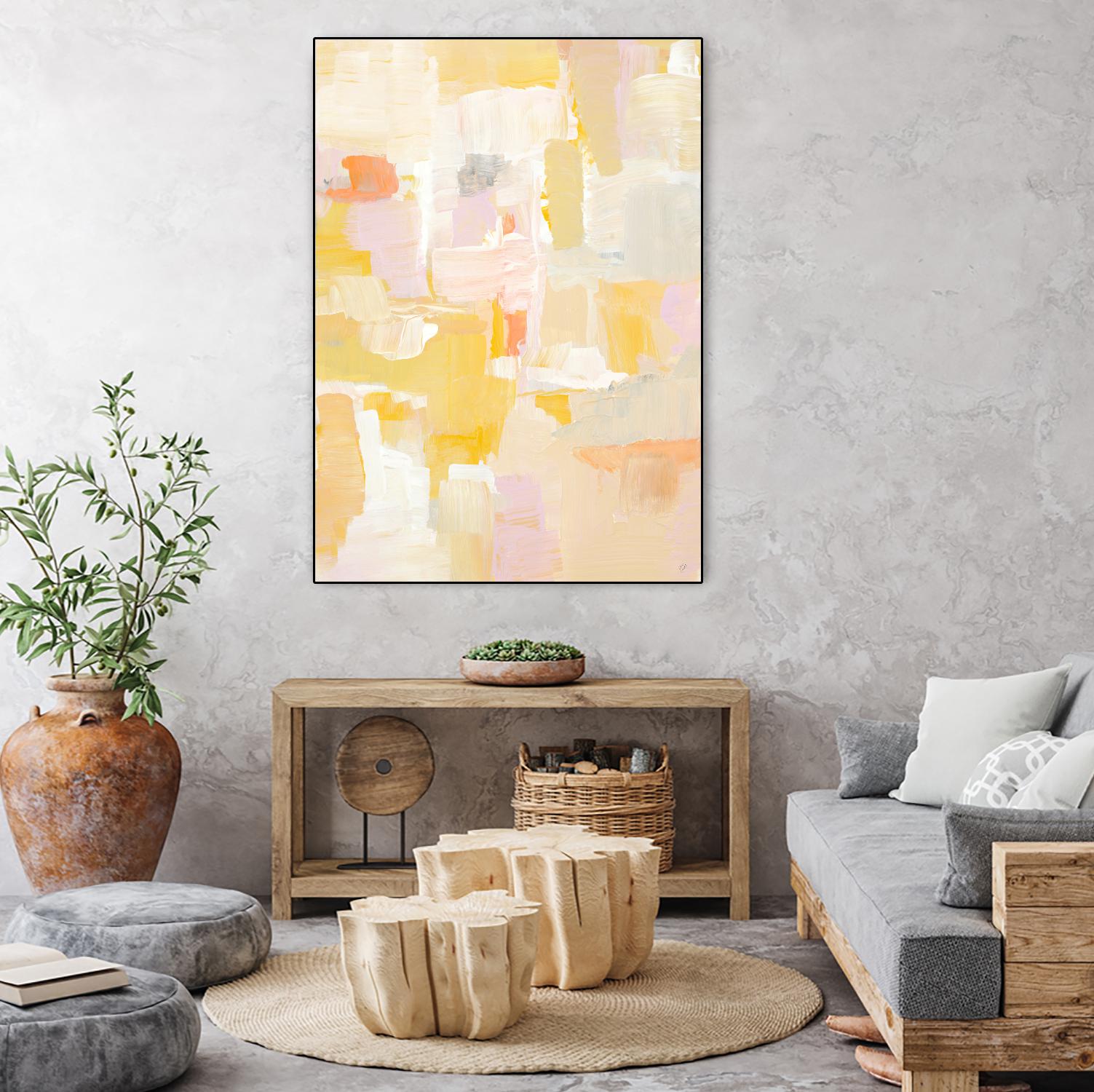 Peace I See by Lanie Loreth on GIANT ART - yellow abstract