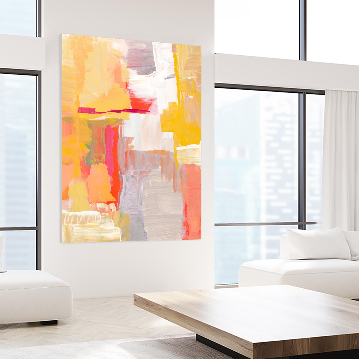 Joyful Morning by Lanie Loreth on GIANT ART - yellow abstract