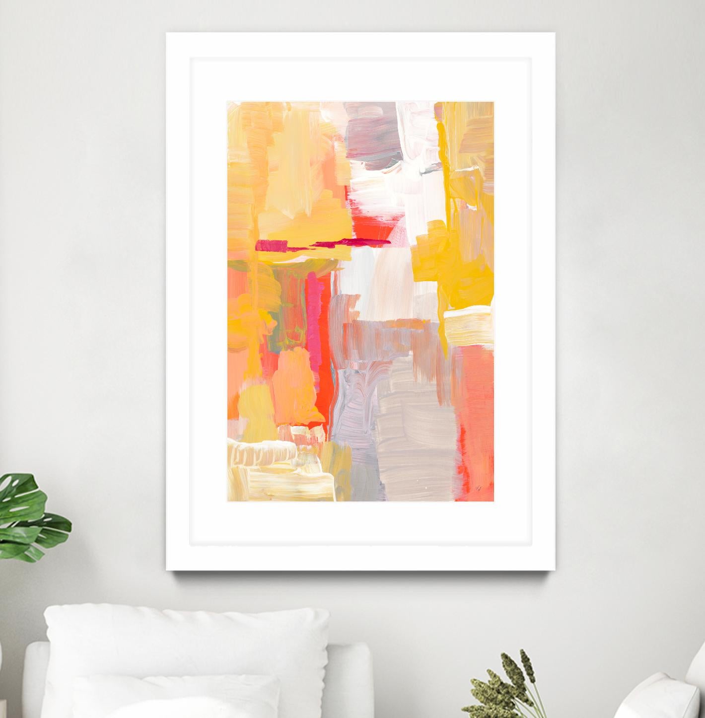 Joyful Morning by Lanie Loreth on GIANT ART - yellow abstract