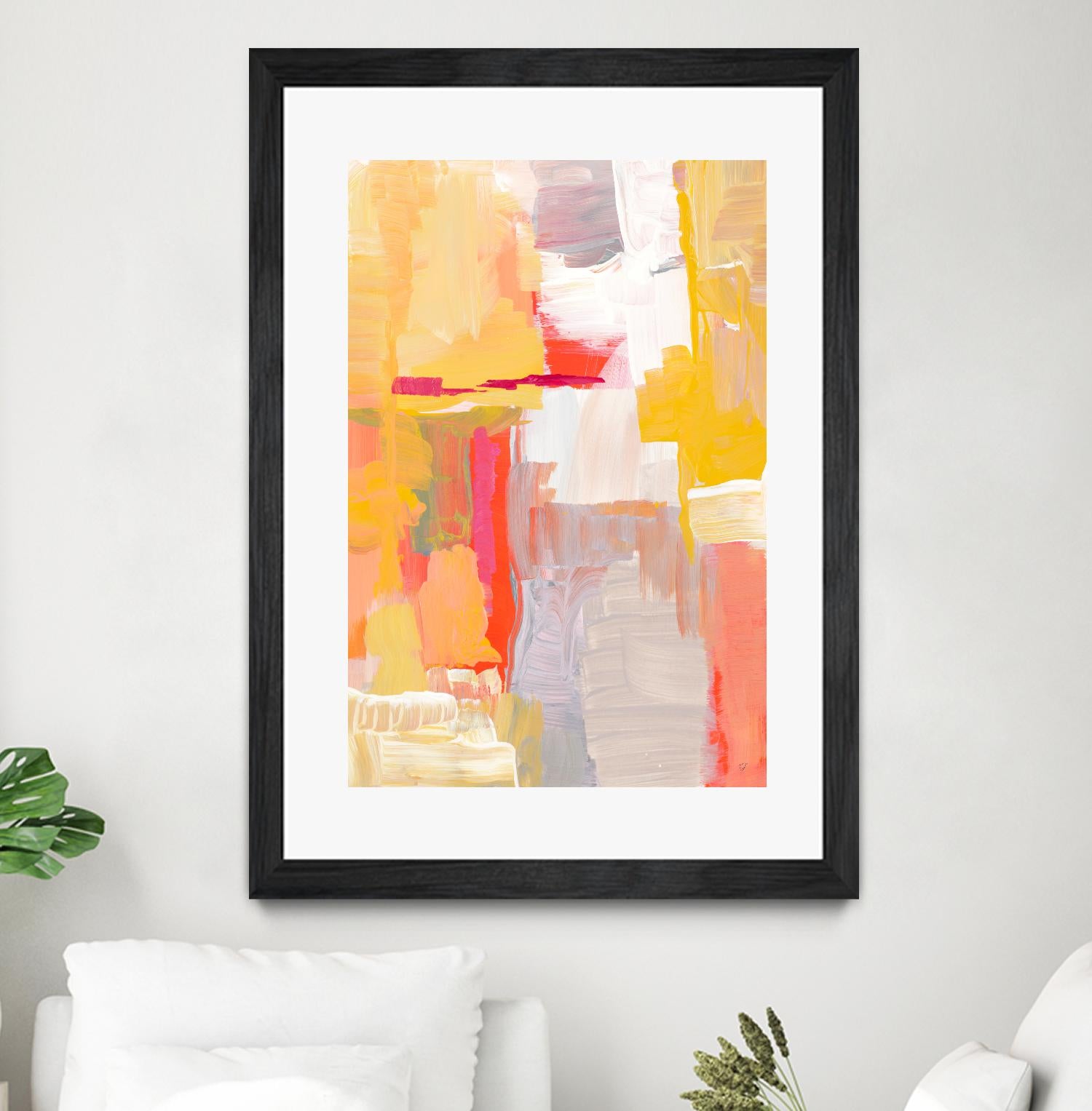 Joyful Morning by Lanie Loreth on GIANT ART - yellow abstract