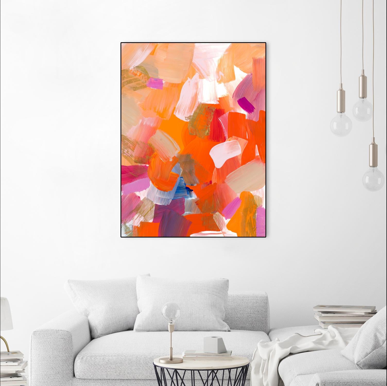 Confetti Petals by Lanie Loreth on GIANT ART - orange abstract