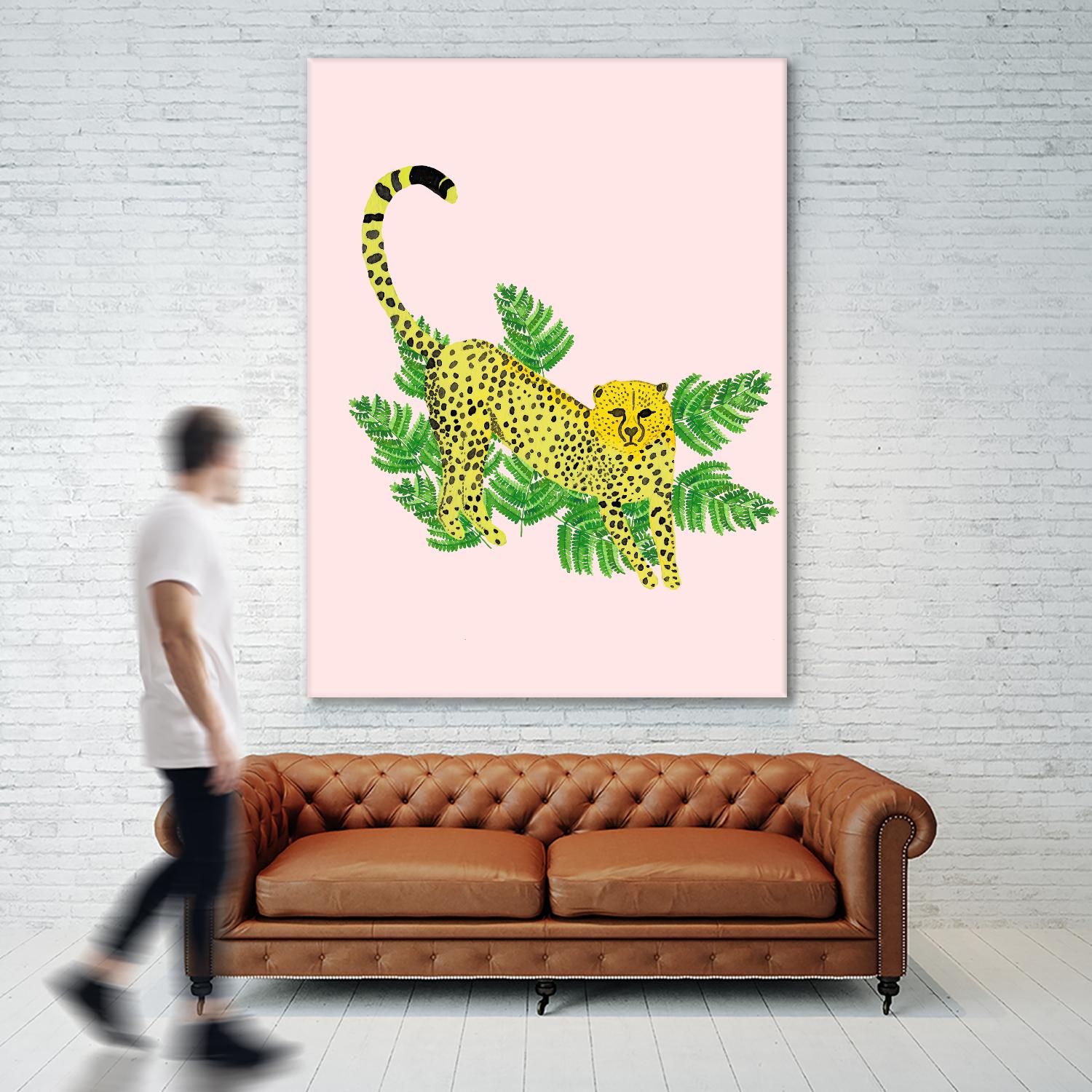 Cheetah on the Lookout I by Jen Bucheli on GIANT ART - multi wildlife